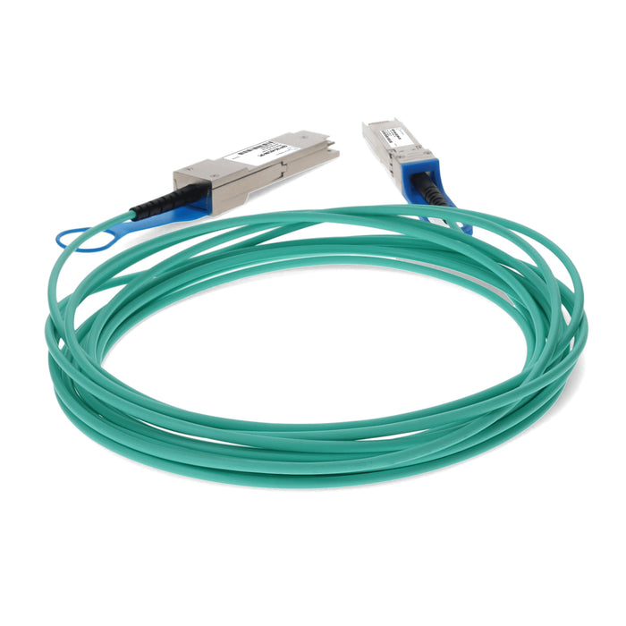 Cisco Compatible TAA Compliant 10GBase-AOC QSFP+ to SFP+ Active Optical Cable (850nm, MMF, 10m)