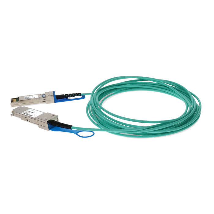Cisco Compatible TAA Compliant 10GBase-AOC QSFP+ to SFP+ Active Optical Cable (850nm, MMF, 5m)
