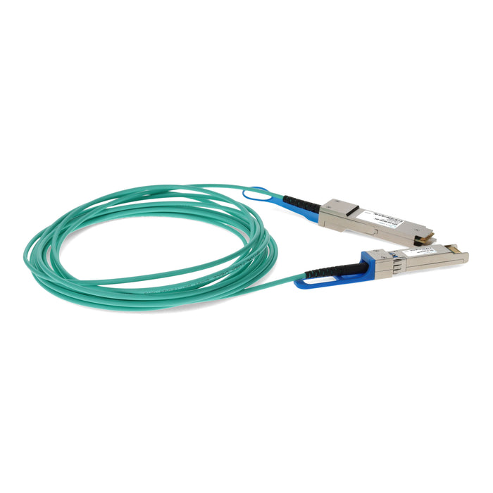 Cisco Compatible TAA Compliant 10GBase-AOC QSFP+ to SFP+ Active Optical Cable (850nm, MMF, 5m)