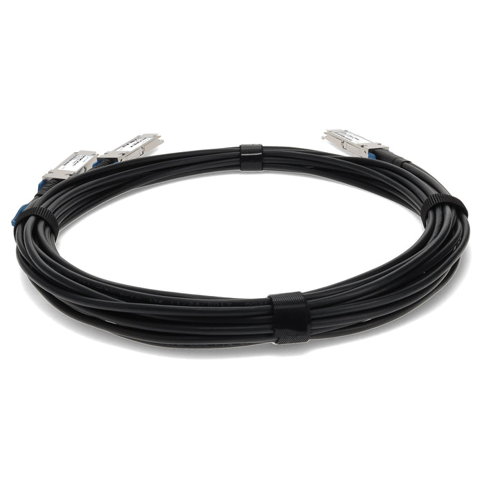 Cisco Compatible TAA Compliant 100GBase-CU QSFP28 to 2xQSFP28 Direct Attach Cable (Passive Twinax, 3m)