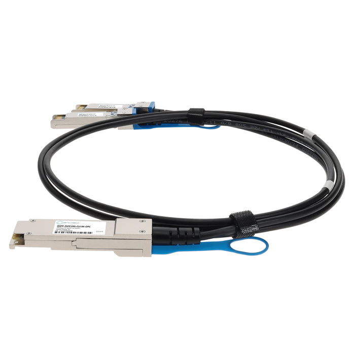 Cisco Compatible 20GBase-CU QSFP+ to 2xSFP+ Direct Attach Cable (Passive Twinax, 1m)