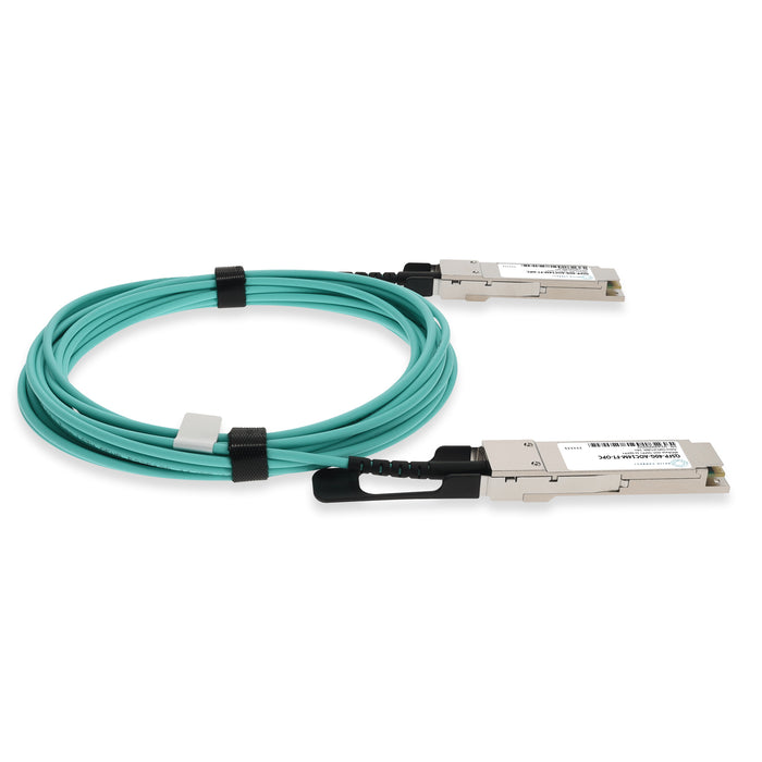 Fortinet Compatible TAA 40GBase-AOC QSFP Transceiver (Active Optical Cable, 14m, DOM)