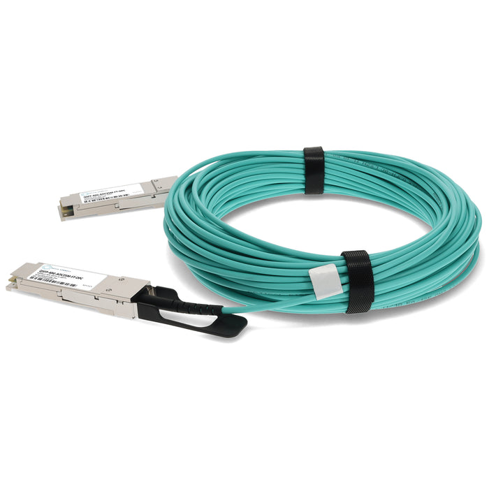 Fortinet Compatible TAA 40GBase-AOC QSFP+ Active Optical Cable (850nm, MMF, 25m)