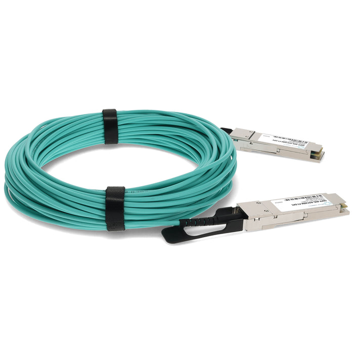 Fortinet Compatible TAA 40GBase-AOC QSFP+ Active Optical Cable (850nm, MMF, 30m)