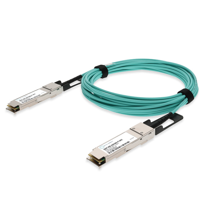 Fortinet Compatible TAA 40GBase-AOC QSFP+ Active Optical Cable (850nm, MMF, 4m)