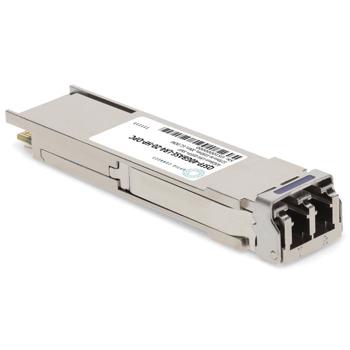 HP® Compatible TAA 40GBase-LR4 QSFP+ Transceiver (SMF, 1270-1330nm, 20km, LC, DOM)