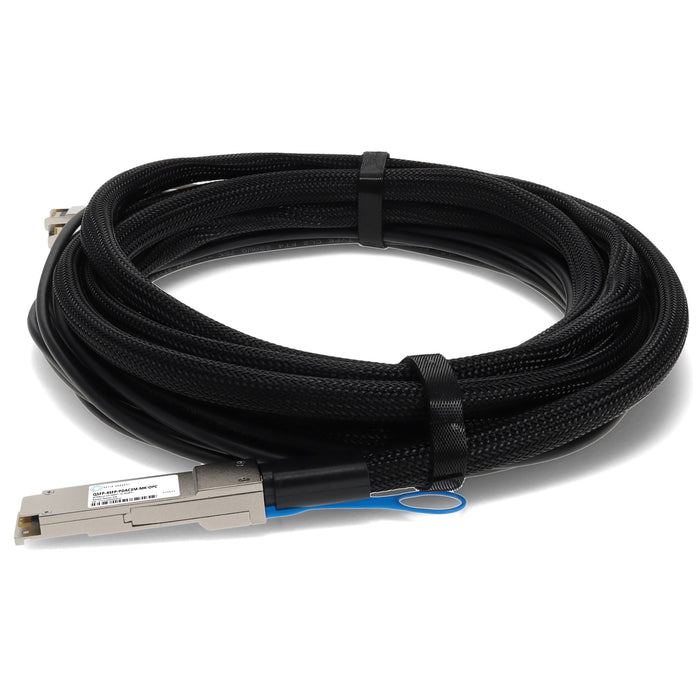 Mikrotik Compatible TAA Compliant 40GBase-CU QSFP+ to 4xSFP+ Direct Attach Cable (Passive Twinax, 3m)