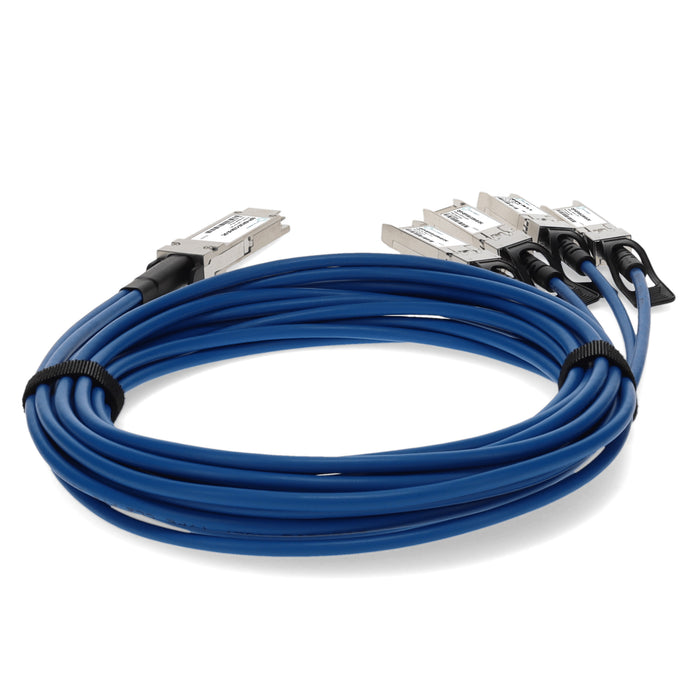 Cisco QSFP-4SFP10G-CU5M Compatible TAA Compliant 40GBase-CU QSFP+ to 4xSFP+ Direct Attach Cable (Passive Twinax, 5m)
