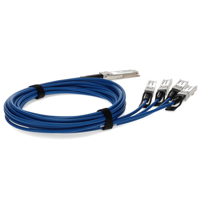 Cisco QSFP-4SFP10G-CU5M Compatible TAA Compliant 40GBase-CU QSFP+ to 4xSFP+ Direct Attach Cable (Passive Twinax, 5m)