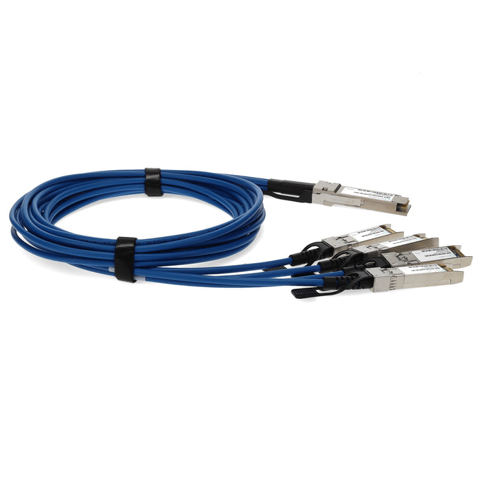 Cisco QSFP-4SFP10G-CU5M Compatible TAA Compliant 40GBase-CU QSFP+ to 4xSFP+ Direct Attach Cable (Passive Twinax, 5m)