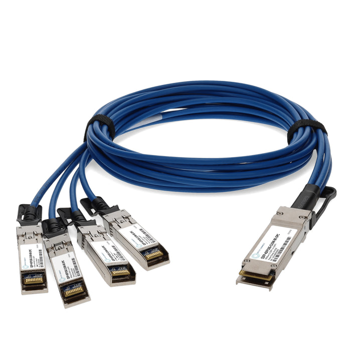 Cisco QSFP-4SFP10G-CU5M Compatible TAA Compliant 40GBase-CU QSFP+ to 4xSFP+ Direct Attach Cable (Passive Twinax, 5m)