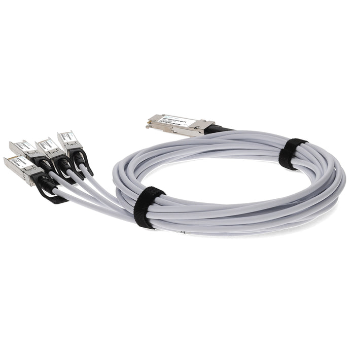 Cisco QSFP-4SFP10G-CU5M Compatible TAA Compliant 40GBase-CU QSFP+ to 4xSFP+ Direct Attach Cable (Passive Twinax, 5m)
