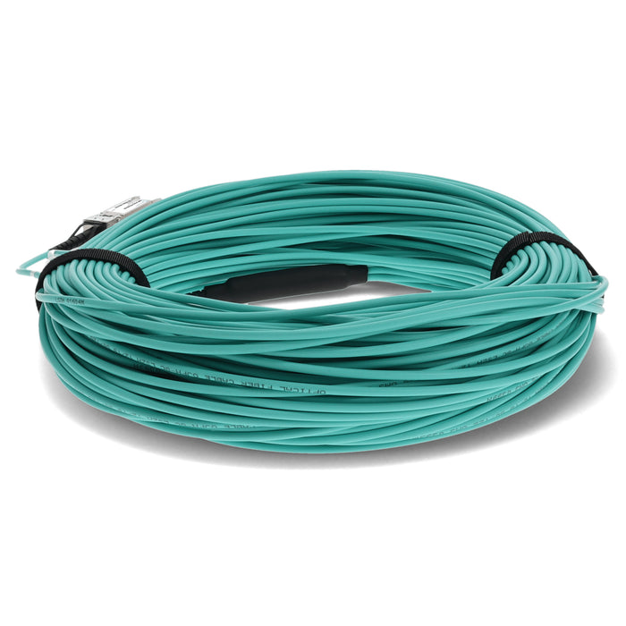 Cisco Compatible TAA Compliant 40GBase-AOC QSFP+ to 4xSFP+ Active Optical Cable (850nm, MMF, 100m)
