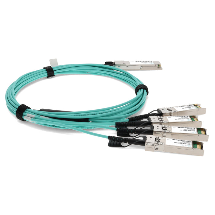 Cisco QSFP-4X10G-AOC2M Compatible TAA Compliant 40GBase-AOC QSFP+ to 4xSFP+ Active Optical Cable (850nm, MMF, 2m)