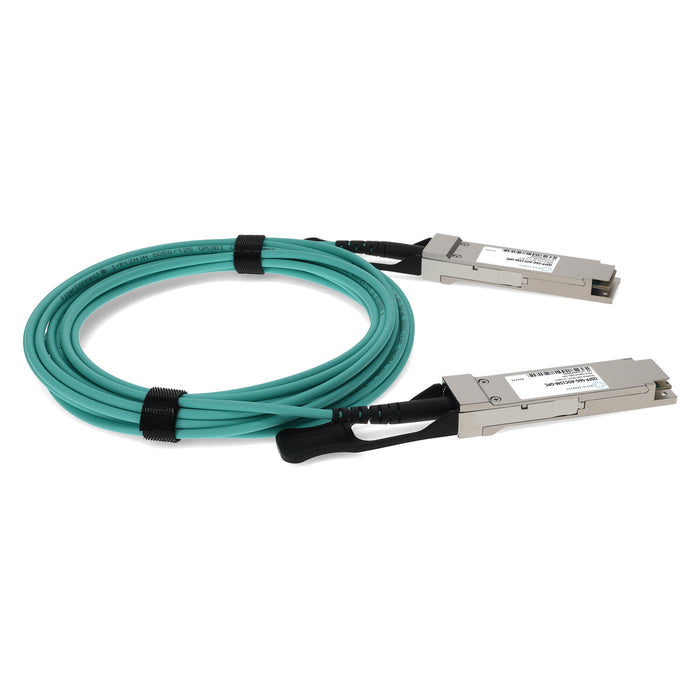 MSA and TAA Compliant 56GBase-AOC QSFP+ Active Optical Cable (850nm, MMF, 15m)