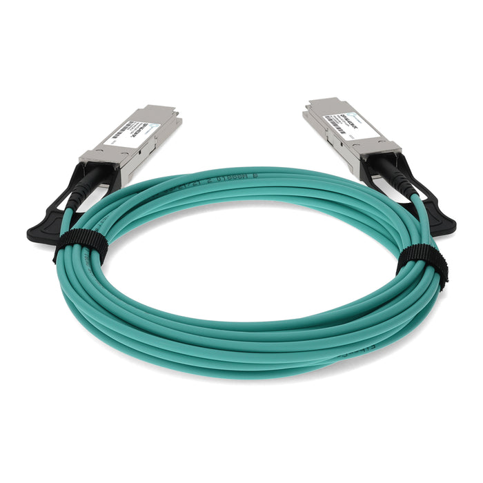 MSA and TAA Compliant 56GBase-AOC QSFP+ Active Optical Cable (850nm, MMF, 3m)