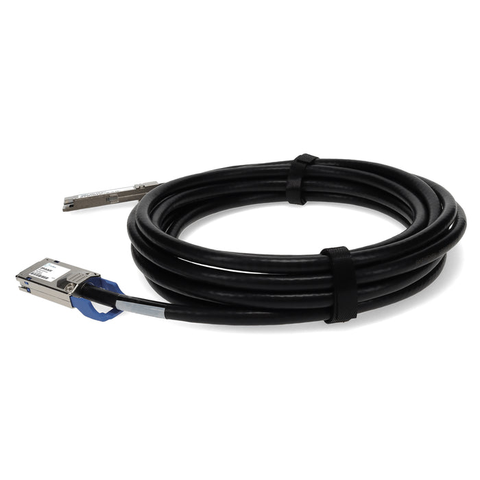 MSA and TAA Compliant 10GBase-CX QSFP+ to CX4 Direct Attach Cable (Passive Twinax, 3m)