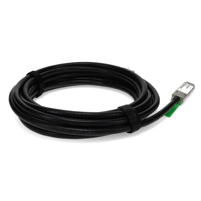 MSA and TAA Compliant 10GBase-CX QSFP+ to CX4 Direct Attach Cable (Passive Twinax, 5m)