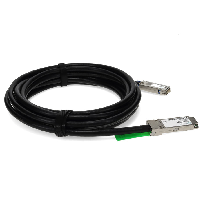 MSA and TAA Compliant 10GBase-CX QSFP+ to CX4 Direct Attach Cable (Passive Twinax, 5m)