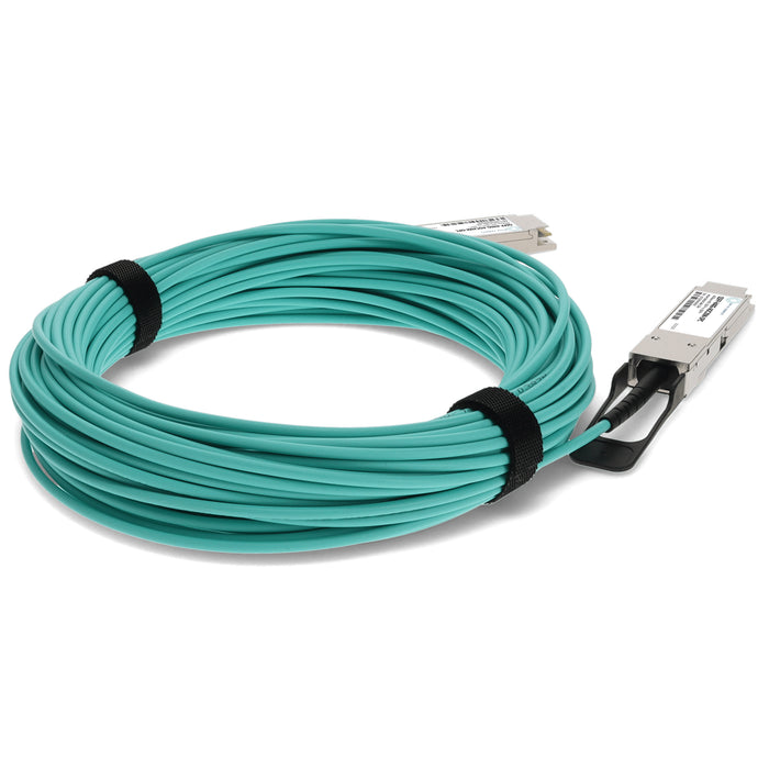 Cisco Compatible TAA Compliant 40GBase-AOC QSFP+ Active Optical Cable (850nm, MMF, 20m)