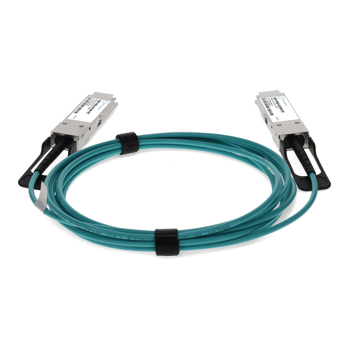 Cisco QSFP-H40G-AOC3M Compatible TAA Compliant 40GBase-AOC QSFP+ Active Optical Cable (850nm, MMF, 3m, Plenum)