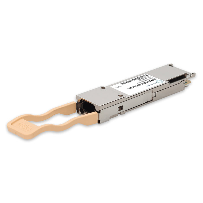 MSA and TAA 400GBase-SR4 QSFP112 Transceiver (MMF, 850nm, 50m, MPO, DOM, CMIS 5.0, Flat Top)