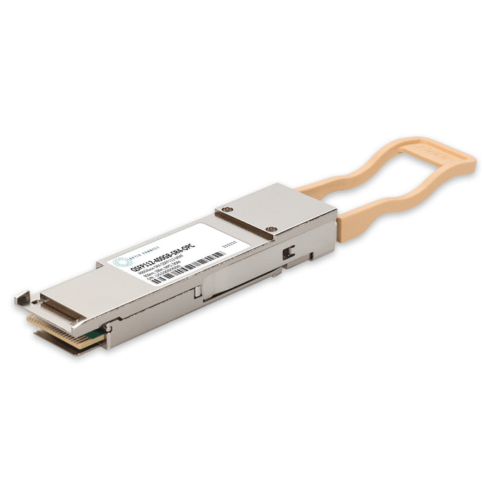MSA and TAA 400GBase-SR4 QSFP112 Transceiver (MMF, 850nm, 100m, MPO, DOM, CMIS 5.0, Flat Top)