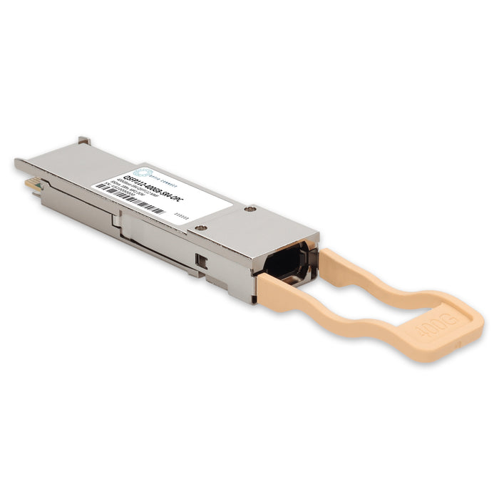 MSA and TAA 400GBase-SR4 QSFP112 Transceiver (MMF, 850nm, 100m, MPO, DOM, CMIS 5.0, Flat Top)