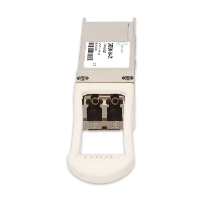 MSA (with select systems) and TAA 100GBase-ZR QSFP28 Transceiver (SMF, 1528.77nm to 1567.13nm, 80km, LC, DOM, -40 to 85C)