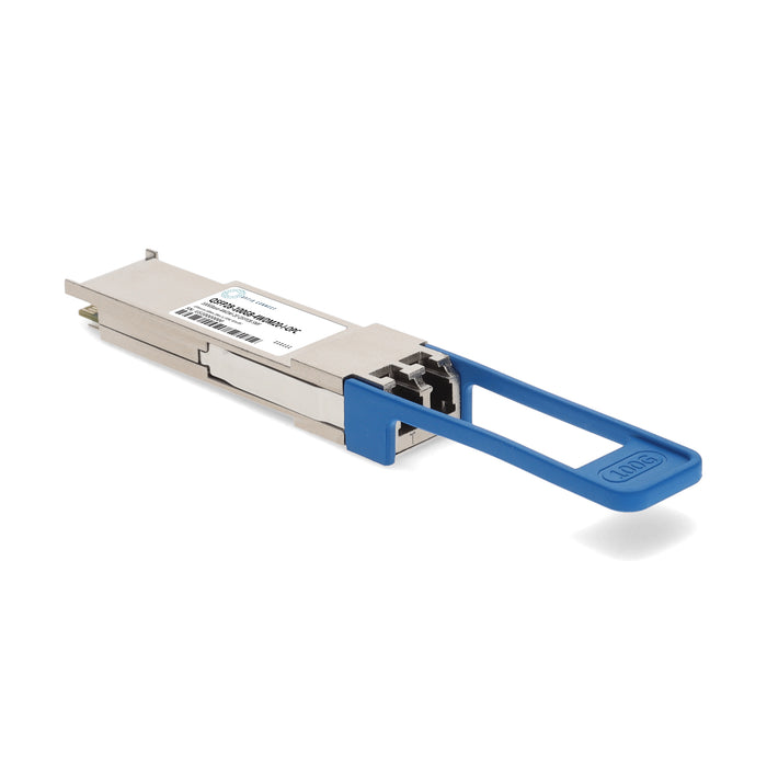 MSA and TAA 100GBase-4WDM-20 QSFP28 Transceiver (SMF, 1295nm to 1309nm, 20km, LC, DOM, -40 to 85C)