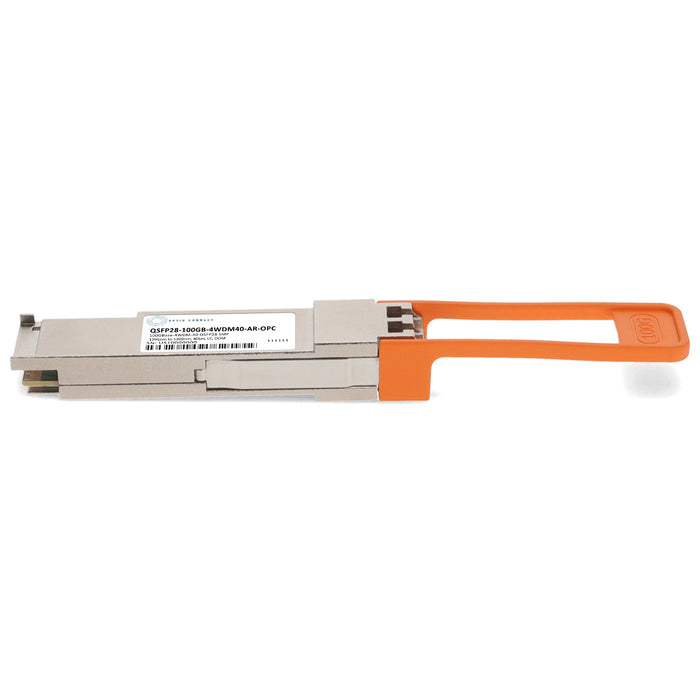 Arista Networks® Compatible TAA 100GBase-4WDM-40 QSFP28 Transceiver (SMF, 1295nm to 1309nm, 40km, LC, DOM)