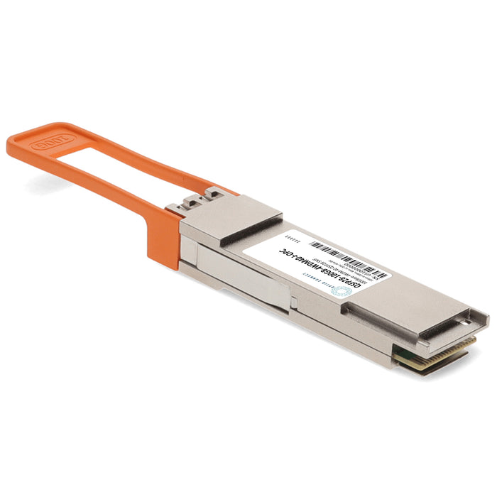 MSA and TAA 100GBase-4WDM-40 QSFP28 Transceiver (SMF, 1295nm to 1309nm, 40km, LC, DOM, -40 to 85C)