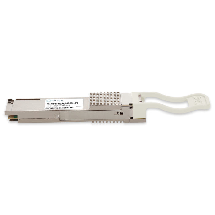 Ciena® Compatible TAA 100GBase-ZR4 Lite BX QSFP28 Transceiver (SMF, 1310.19nmTx/1272.55nmRx, 70km, LC, DOM)