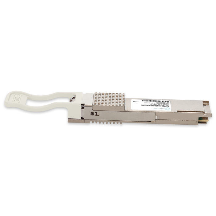 MSA and TAA 100GBase-ZR4 Lite BX QSFP28 Transceiver (SMF, 1310.19nmTx/1272.55nmRx, 70km, LC, DOM)
