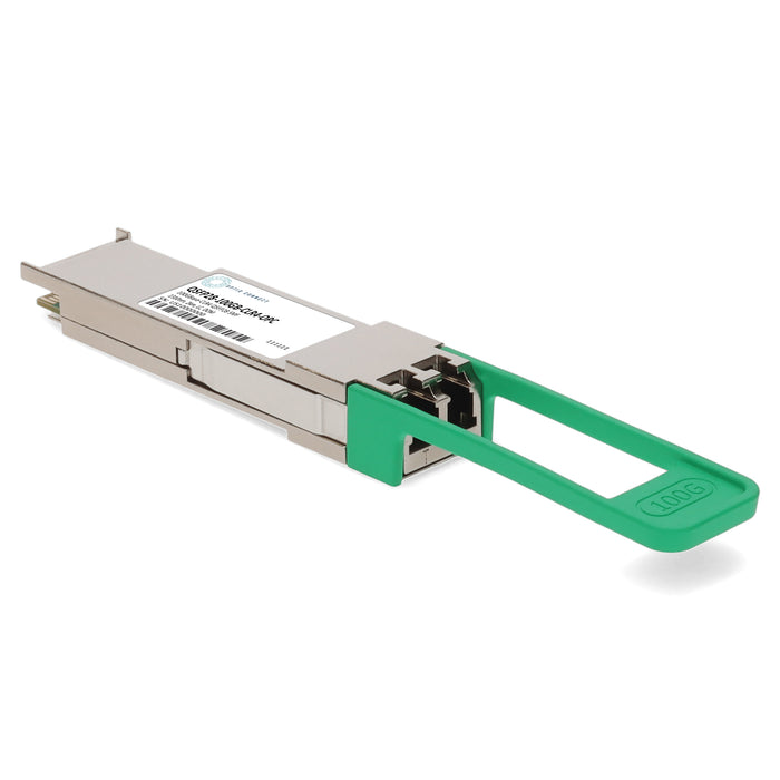 MSA and TAA 100GBase-CLR4 QSFP28 Transceiver (SMF, 1310nm, 2km, LC, DOM)