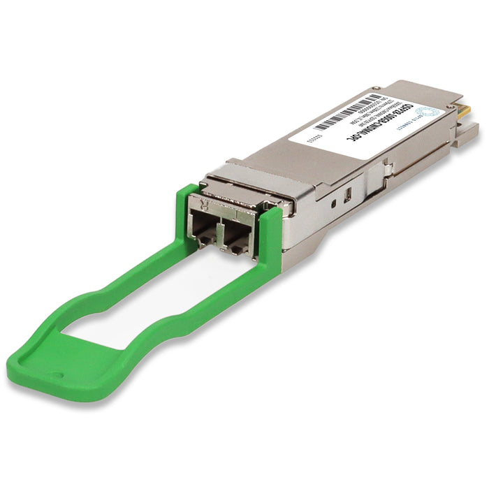 MSA and TAA 100GBase-CWDM4 QSFP28 Transceiver (SMF, 1270nm to 1330nm, 500m, LC, DOM, Limited Temp 15C to 55C)
