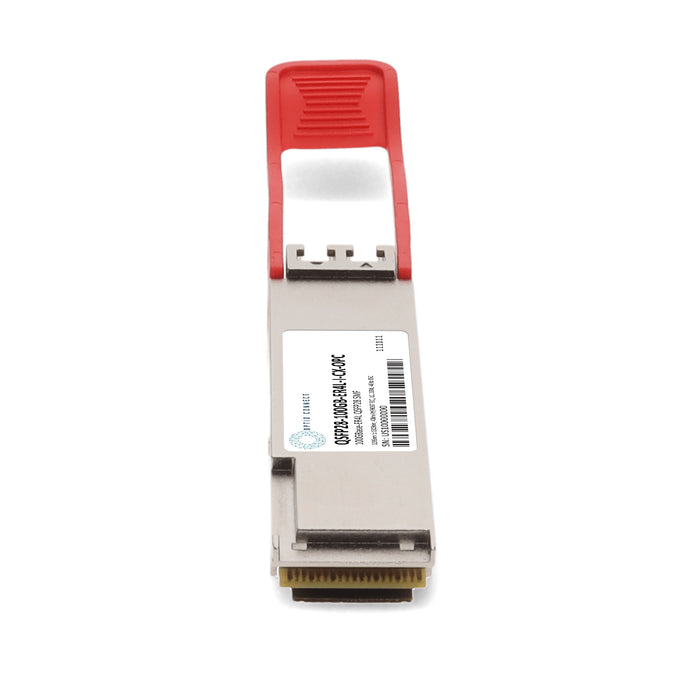 Calix® Compatible TAA 100GBase-ER4L QSFP28 Transceiver (SMF, 1310nm, LC, DOM, 40km, -40 to 85C)