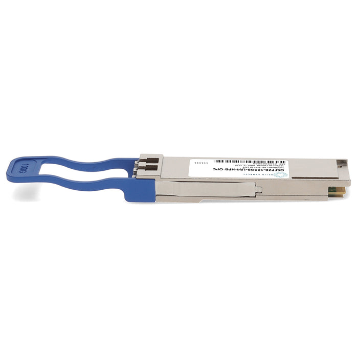 HP® Compatible TAA 100GBase-LR4 QSFP28 Transceiver (SMF, 1295nm to 1309nm, 10km, LC, DOM)