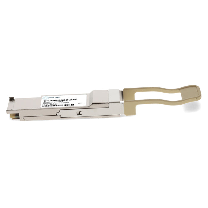 Arista Networks® Compatible TAA 100GBase-SR4 QSFP28 Transceiver Low Power (MMF, 850nm, 100m, MPO, DOM)