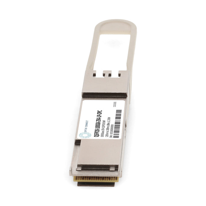 MSA and TAA 100GBase-ZR4 QSFP28 Transceiver Low Power (SMF, 1295nm to 1309nm, 80km, LC, DOM)