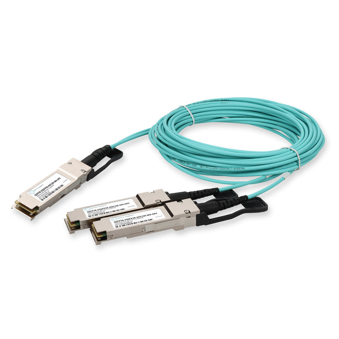 Mellanox Compatible TAA Compliant 100GBase-CU QSFP28 to 2xQSFP28 Active Optical Cable (850nm, MMF, 1m)