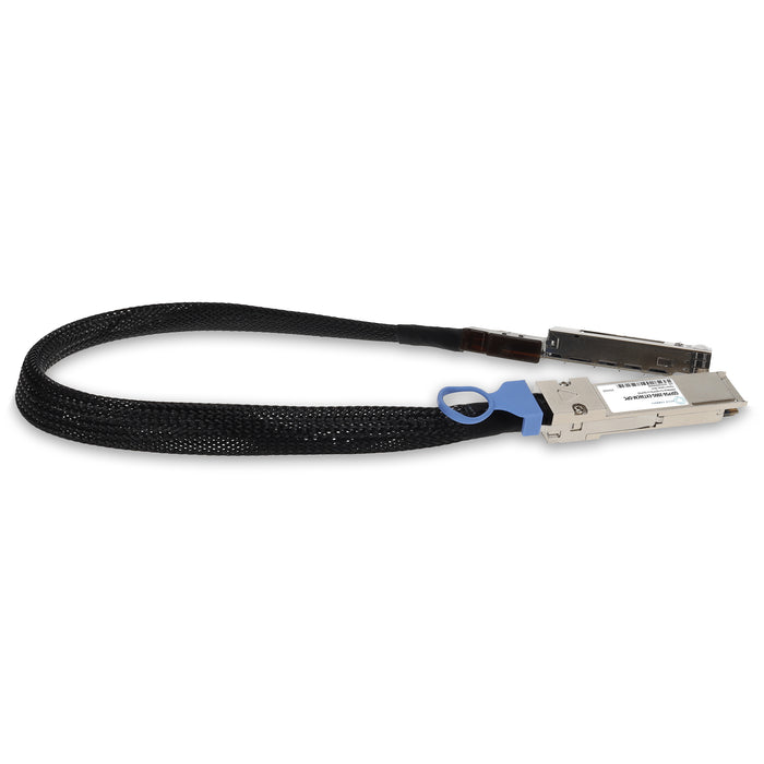 200GBase-CU QSFP56 to QSFP56 Male to Female Direct Attach Extension Cable (Passive Twinax, 36cm, 30AWG)