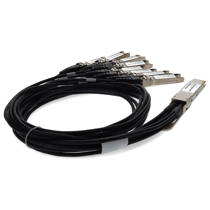 Arista Networks Compatible TAA 200GBase-CU QSFP-DD 200G to 8xSFP28 Direct Attach Cable (Passive Twinax, 2.5m)