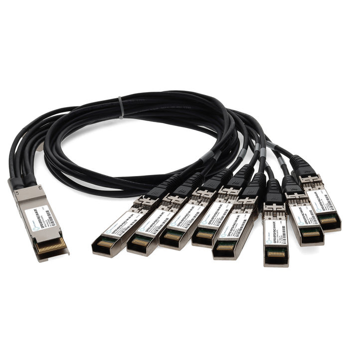 Arista Networks Compatible TAA 200GBase-CU QSFP-DD 200G to 8xSFP28 Direct Attach Cable (Passive Twinax, 2.5m)