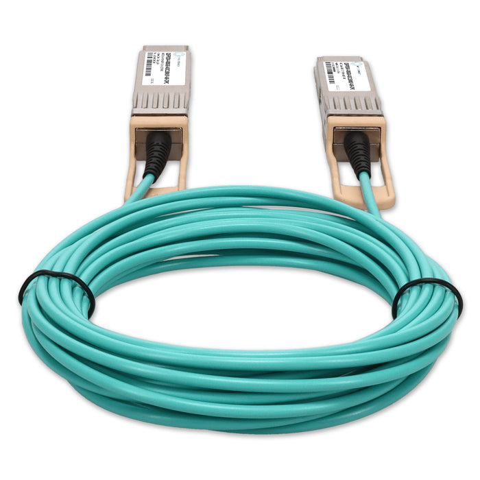 Arista Networks Compatible TAA 400GBase-AOC QSFP-DD to QSFP-DD Low Power Active Optical Cable (850nm, MMF, 18m)