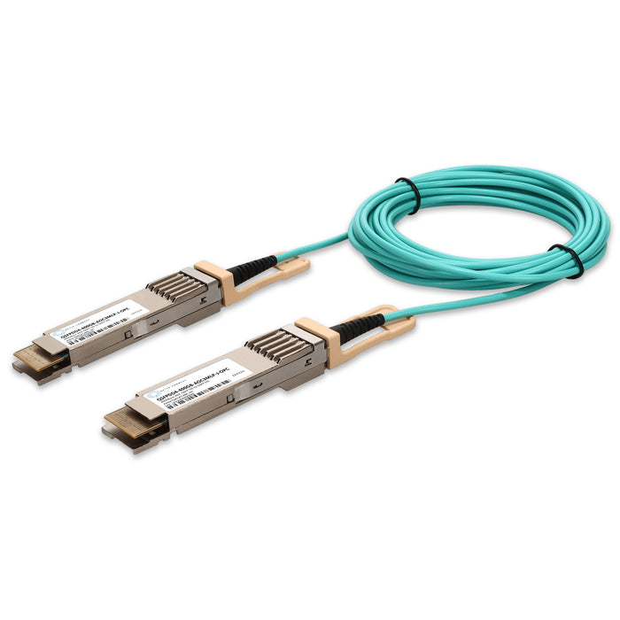 Juniper Networks Compatible TAA 400GBase-AOC QSFP-DD to QSFP-DD Low Power Active Optical Cable (850nm, MMF, 3m)