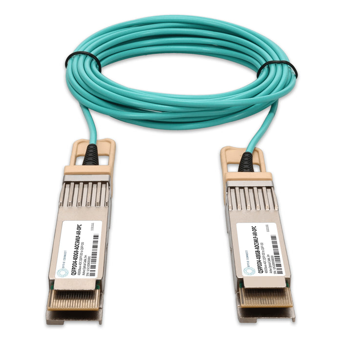 Arista Networks Compatible TAA 400GBase-AOC QSFP-DD to QSFP-DD Low Power Active Optical Cable (850nm, MMF, 5m)
