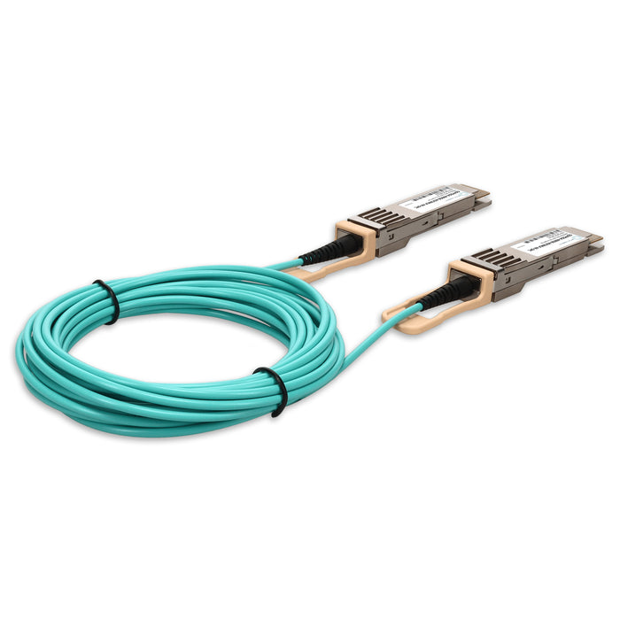 Arista Networks Compatible TAA 400GBase-AOC QSFP-DD to QSFP-DD Low Power Active Optical Cable (850nm, MMF, 9m)
