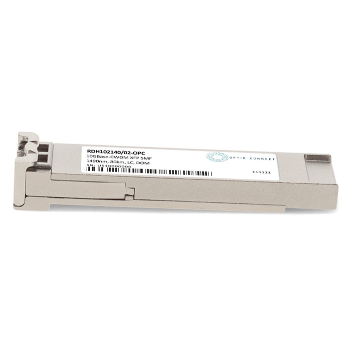 LG-Ericsson® RDH102140/02 Compatible TAA 10GBase-CWDM XFP Transceiver (SMF, 1490nm, 80km, LC, DOM)