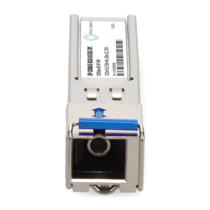 Waystream® PacketFront SFP-1000BASE-BX10-U Compatible TAA 1000Base-BX SFP Transceiver (SMF, 1310nmTx/1550nmRx, 20km, SC, DOM)